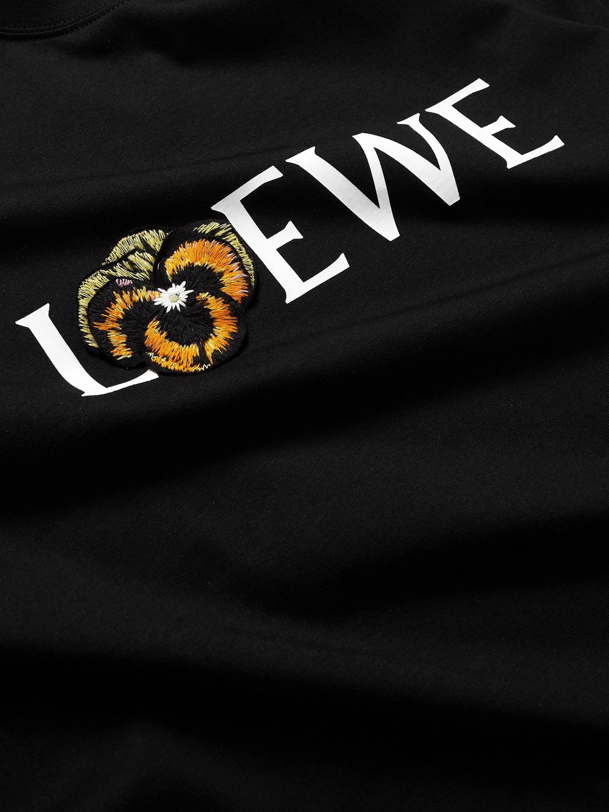 LOEWE - Joe Brainard Appliquéd Logo-Print Cotton-Jersey T-Shirt 