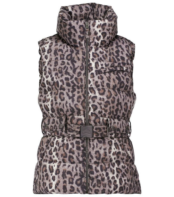 Photo: Jet Set Leopard-print belted ski vest