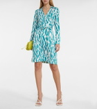 Diane von Furstenberg Jeanne wrap silk minidress