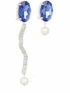 MAGDA BUTRYM - Asymmetrical Pearl & Crystal Earrings