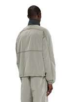 Diesel Nylon jacket with crinkle effect - Jackets Mens in Grey