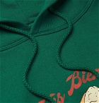 Très Bien - Souvenir Printed Fleece-Back Cotton-Jersey Hoodie - Green