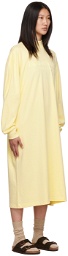 Essentials Yellow Long Sleeve Midi Dress