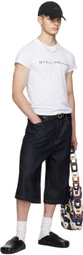 Still Kelly Blue Raw Denim 6 Pocket Shorts