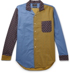 Beams Plus - Patchwork Paisley-Print Cotton-Poplin Shirt - Blue