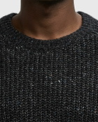 Calvin Klein Jeans LS NOVELTY YARN RAGLAN CREWNK SWEATER Black Mens Pullover