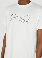 Scribbled Logo T-Shirt in White