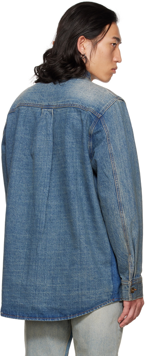 DRAE SSENSE Exclusive Blue Oversized Shirt