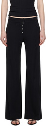 LESET Black Boxer Lounge Pants