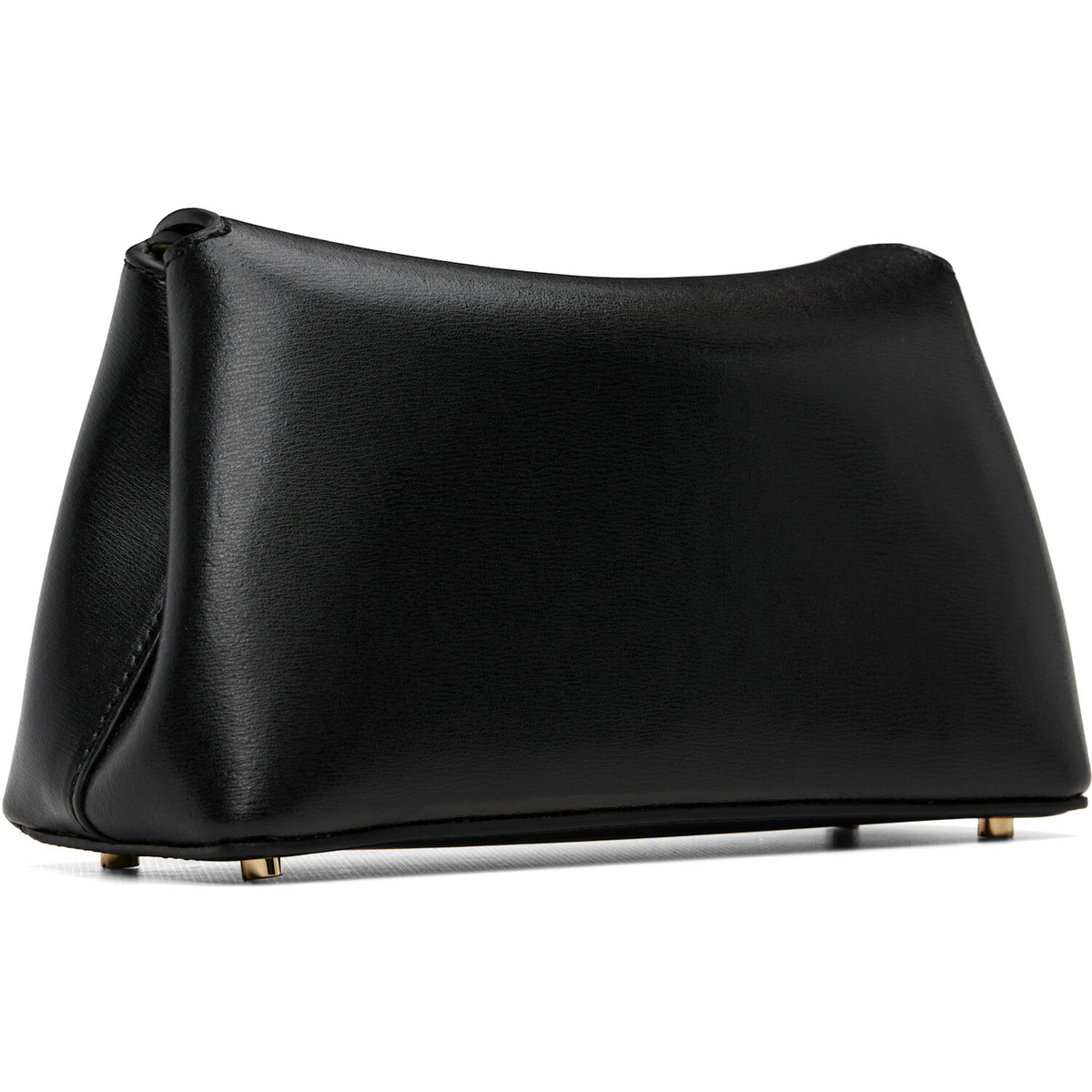 TOTEME Black Mini T-Lock Leather Clutch
