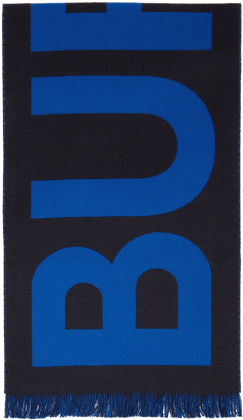 Photo: Burberry Blue Logo Scarf