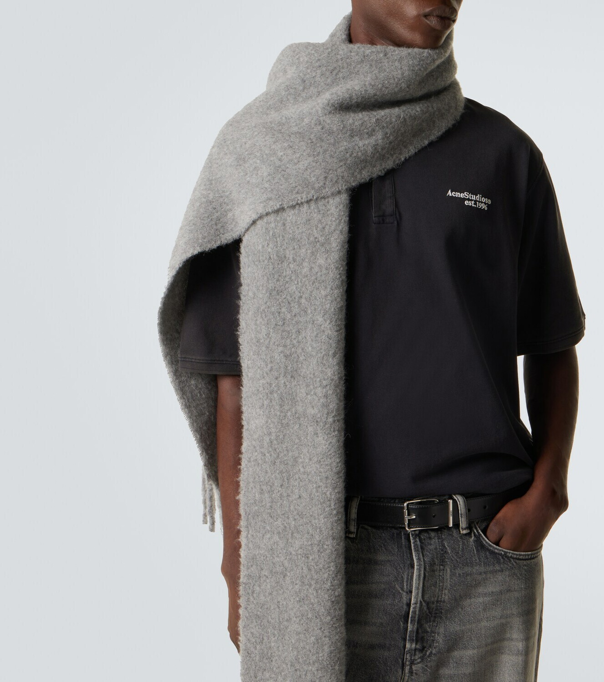 Acne Studios Cotton piqué polo shirt