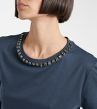 'S Max Mara Bingo embellished cotton-blend T-shirt