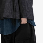 Merely Made Men's Floral Cutwork Wide Leg Shorts in Black