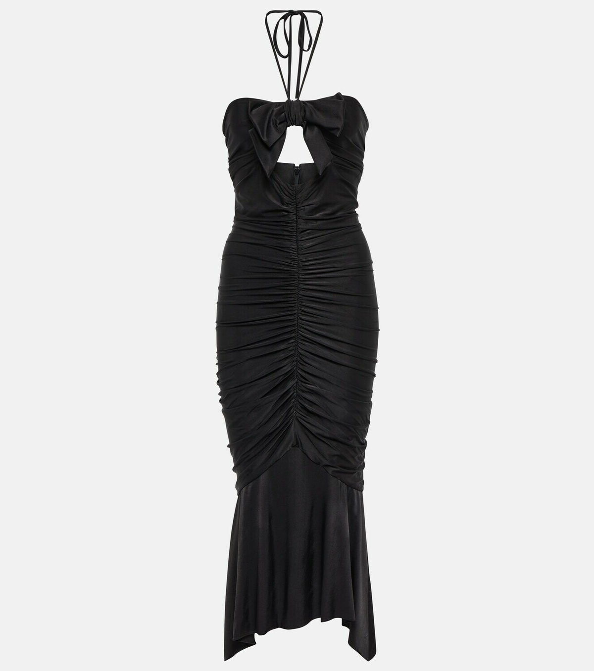 Alexandre Vauthier - Halterneck jersey midi dress