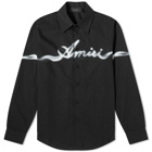 AMIRI Men's Smoke Logo Shirt in Black