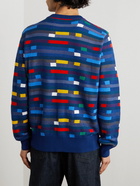 Missoni - Logo-Embroidered Jacquard-Knit Cotton Cardigan - Blue