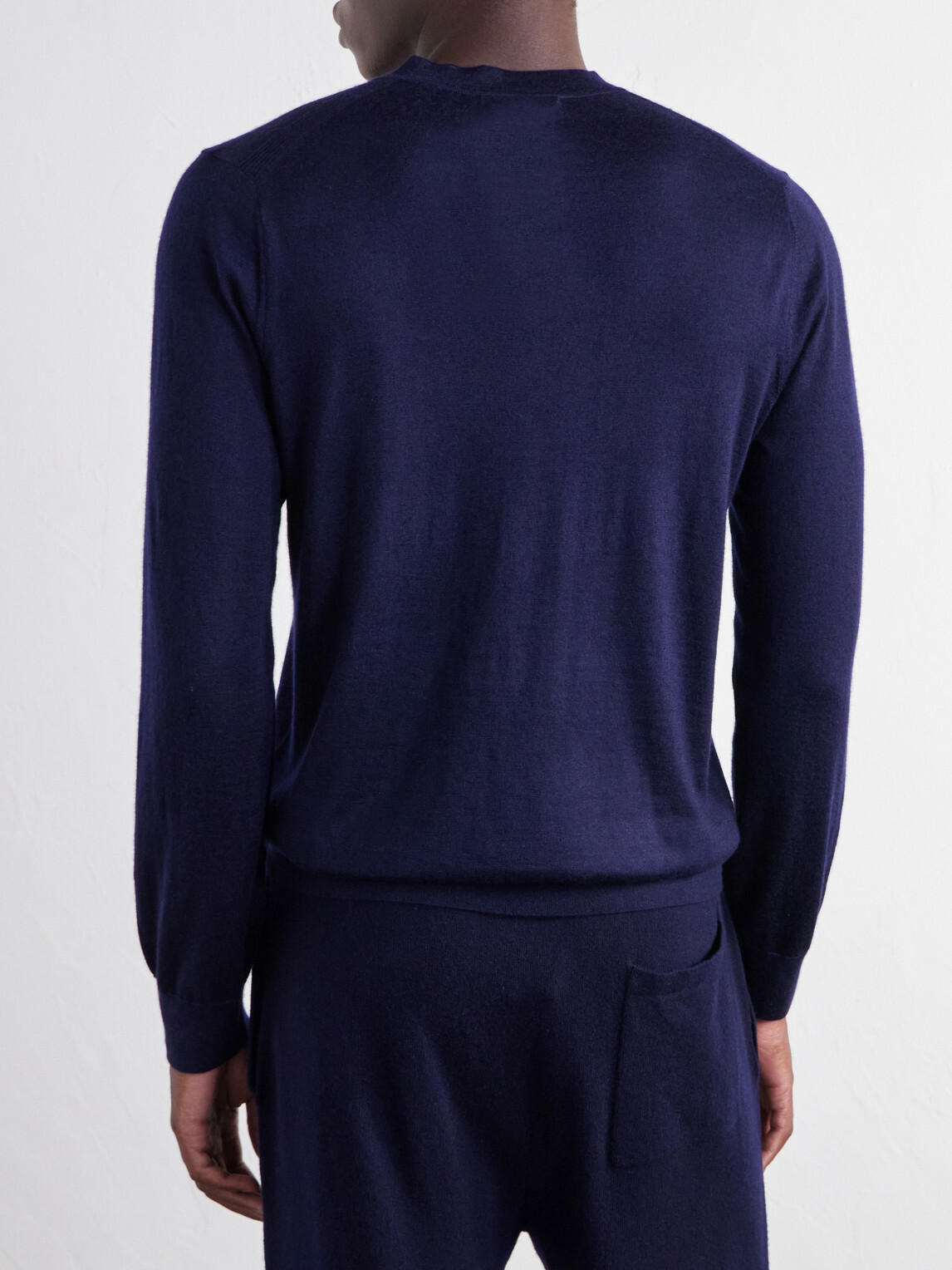 Mr P. - Cashmere and Silk-Blend Sweater - Blue