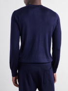 Mr P. - Cashmere and Silk-Blend Sweater - Blue