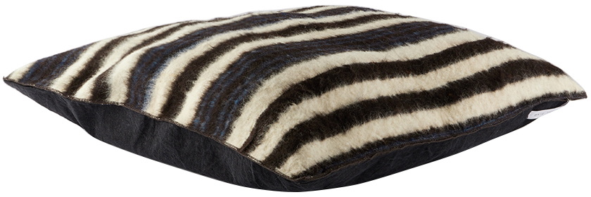 Luna Del Pinal Off-White & Black Momostenango Floor Cushion Cover