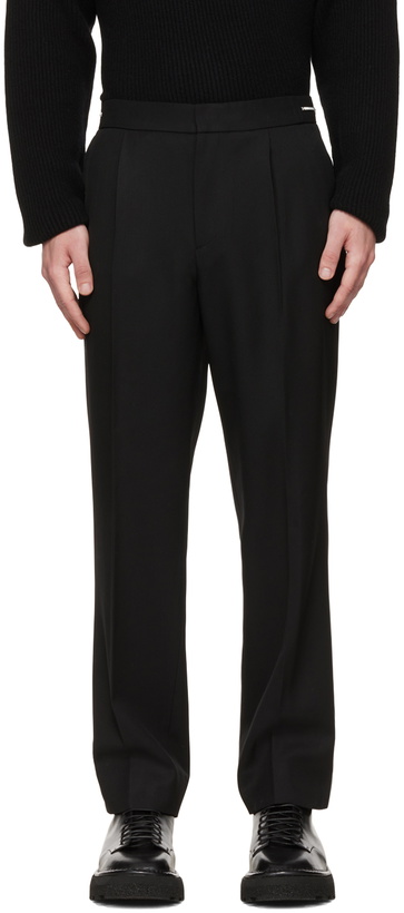 Photo: Solid Homme Black Zipper Trousers