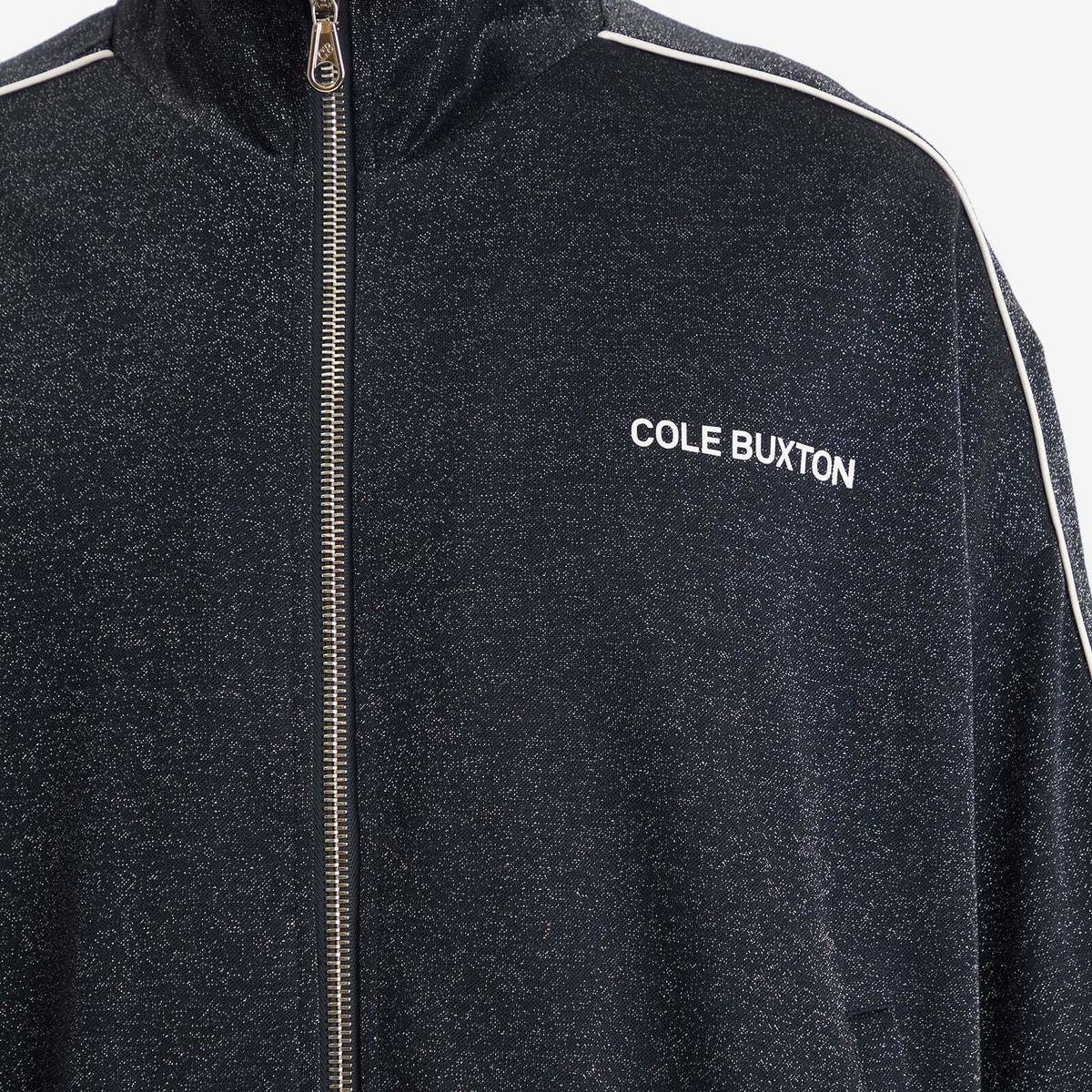 Cole Buxton Men's Glitter Piped Track Jacket in Navy