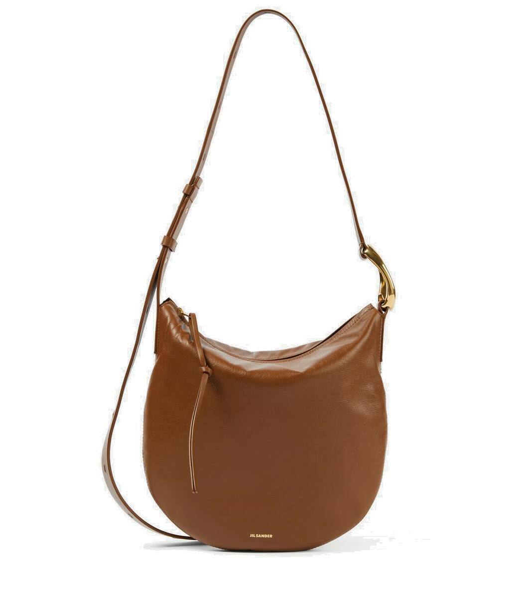 Jil Sander Brown Medium Journal Shoulder Bag Jil Sander