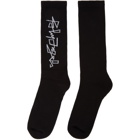 Palm Angels Black Desert Logo Socks