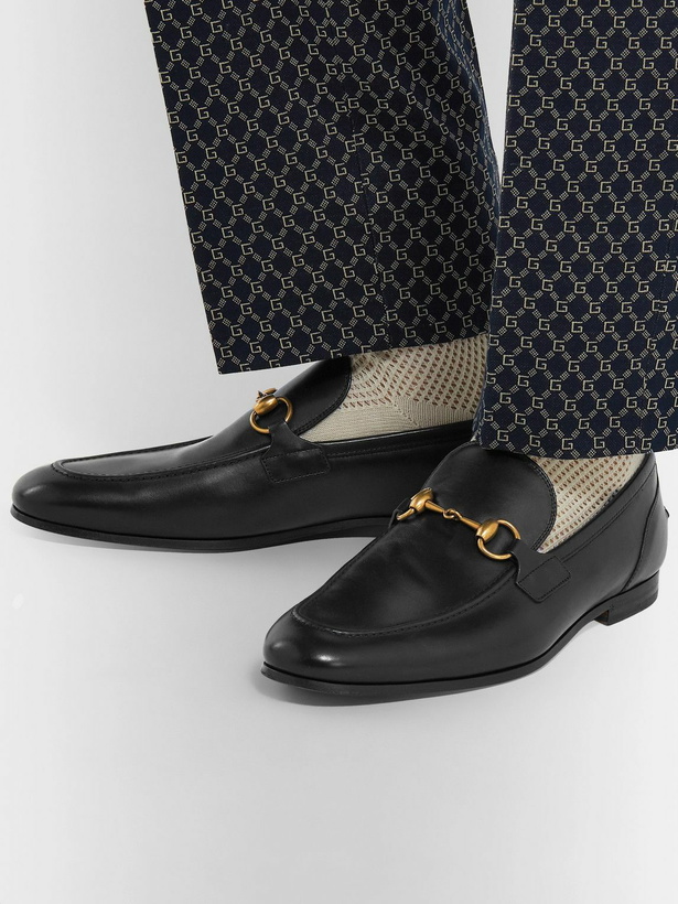 Photo: GUCCI - Jordaan Horsebit Leather Loafers - Black