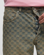 Misbhv Jacquard Denim Monogram Trousers Blue - Mens - Jeans