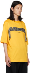 Lanvin Yellow Curb Lace T-Shirt