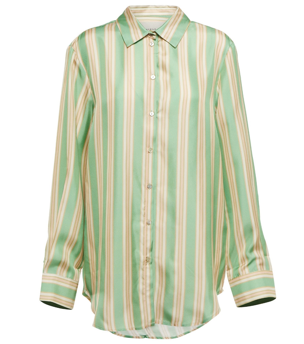 Asceno - London striped silk pajama shirt ASCENO