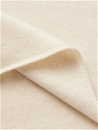 The Elder Statesman - Intarsia Cashmere Polo Sweater - White