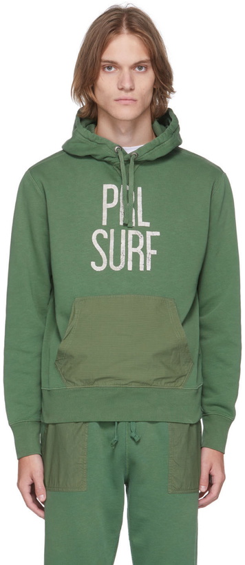 Photo: Polo Ralph Lauren Green Fleece 'PRL Surf' Hoodie