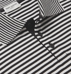 SAINT LAURENT - Striped Cotton-Piqué Polo Shirt - Multi