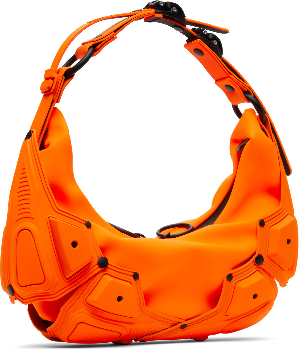 Innerraum Orange Objet M02 Small Half Moon Bag