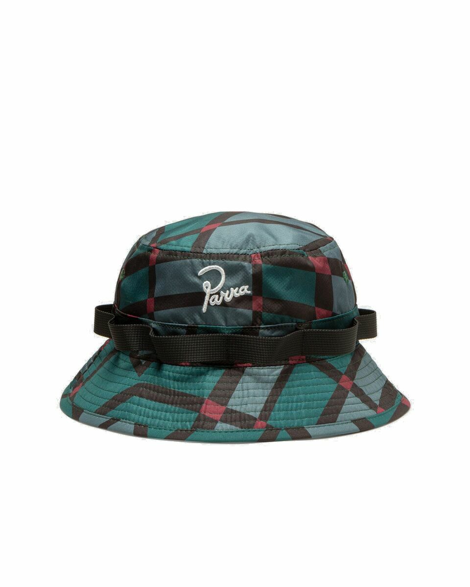 Photo: By Parra Squared Waves Pattern Safari Hat Multi - Mens - Hats