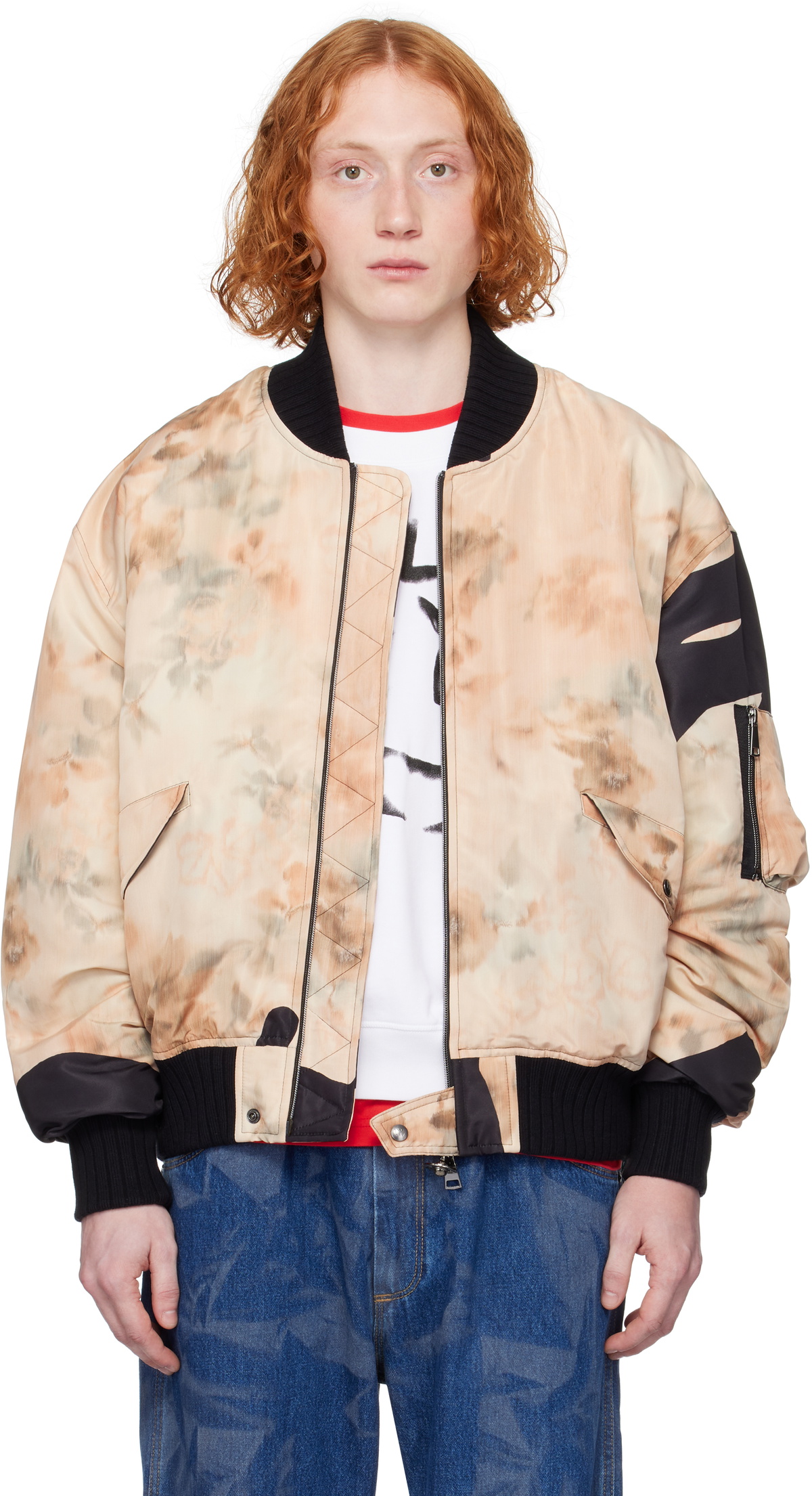 Vivienne Westwood Beige Bernardo Bomber Jacket Vivienne Westwood