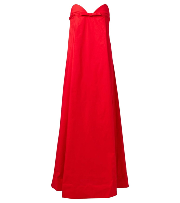 Photo: Adriana Degreas Bow-detail cotton-blend maxi dress