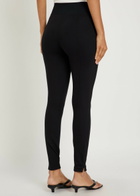 Spanx Ponte Zip-cuff Stretch-jersey Leggings Black