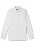 TOM FORD - Button-Down Collar Cotton Oxford Shirt - White