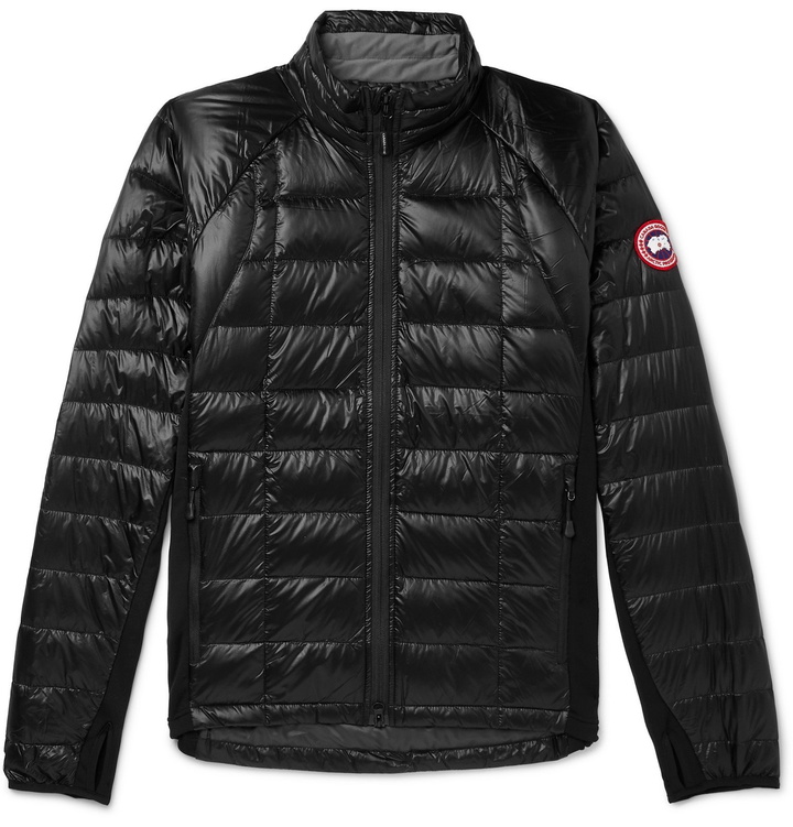 Photo: Canada Goose - HyBridge Lite Slim-Fit Quilted Feather-Light 10D Shell and Tensile-Tech Down Jacket - Black