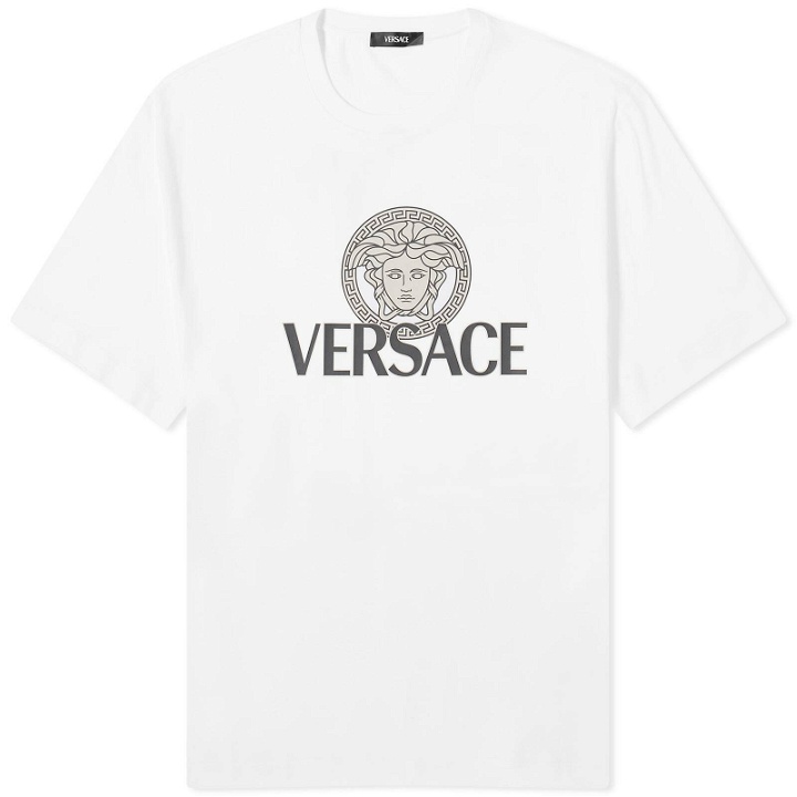 Photo: Versace Men's Medusa Print T-Shirt in White