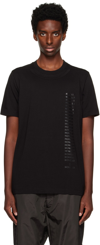 Photo: Moncler Black Paneled T-Shirt