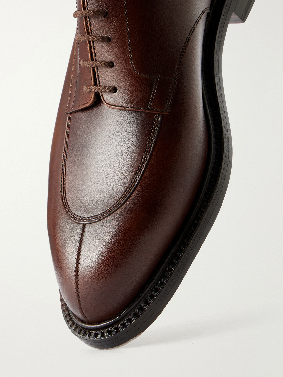 J.M. Weston - Half Hunt Leather Derby Shoes - Brown