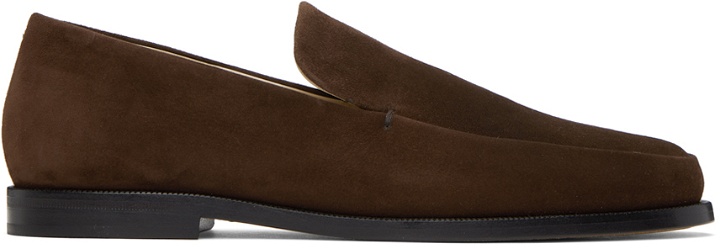 Photo: KHAITE Brown 'The Alessio' Loafers