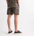 Nanushka - Doxxi Printed Cotton-Voile Drawstring Shorts - Brown