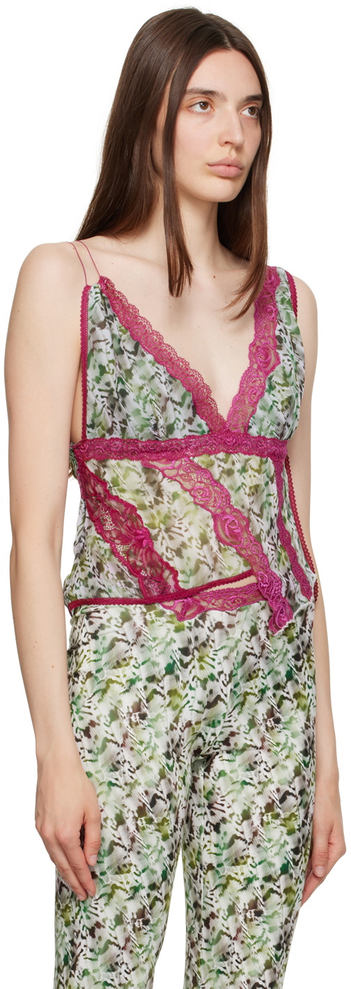 VAILLANT Multicolor Twisted Seashell Deconstructed Camisole