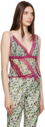 VAILLANT Multicolor Twisted Seashell Deconstructed Camisole