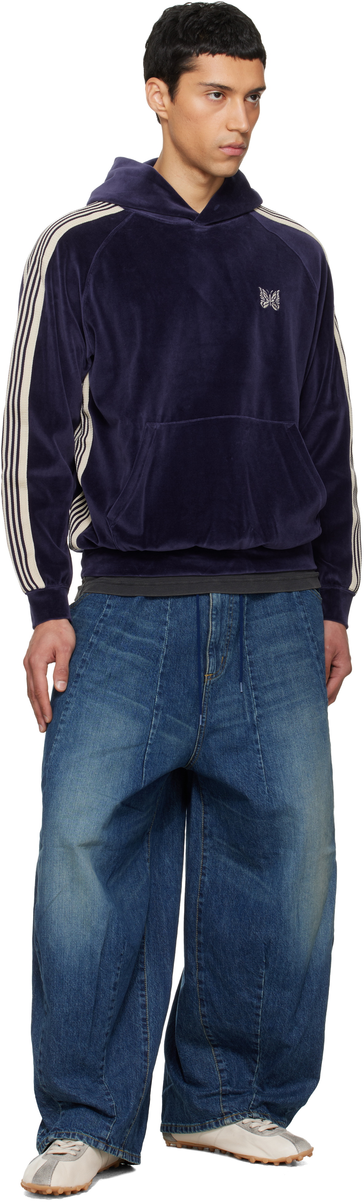 NEEDLES Navy Track Hoodie